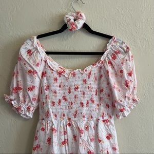 LoveShackFancy x Target Cosette pink floral dress S *altered